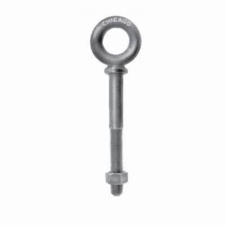Eye Bolt With Shoulder, 5/16, 4-1/4 In Shank, 5/8 In ID, Steel, Hot Dipped Galvanized